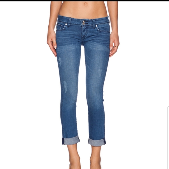 Hudson Jeans Denim - Hudson Ginny Cropped Straight Ankle With Cuff